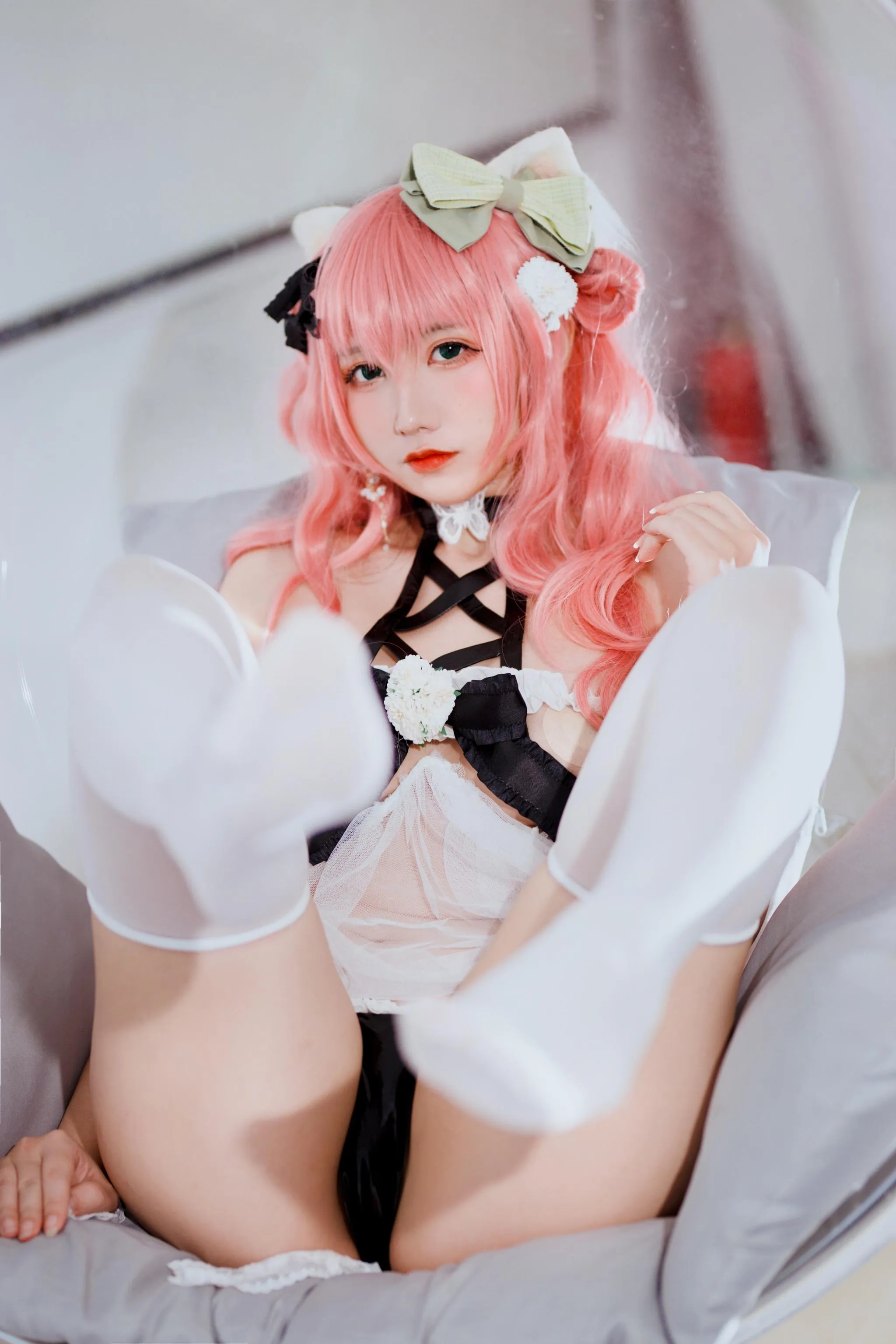 九曲Jean – NO.63 粉发妹妹 正片自拍-正片25p [25P]插图7